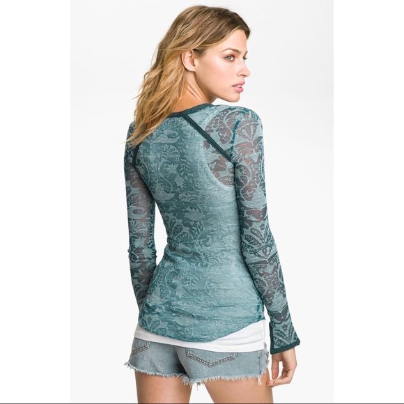 Free People Tops - Free People | Damask Burnout Henley